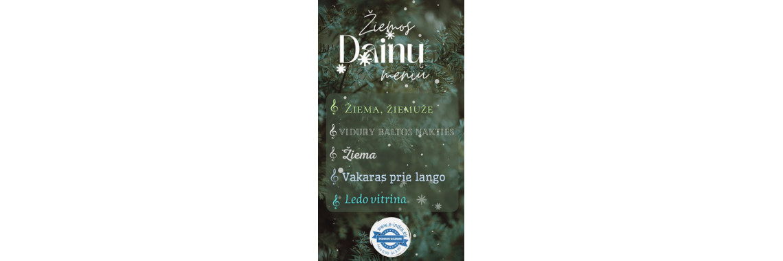 Žiemos dainų meniu